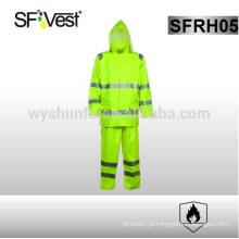 Resistente à chama workwear vestuário de alta visibilidade impermeável à prova de fogo impermeável de segurança